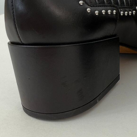Givenchy Studded Pointed Toe Booties Short Boots Black Leather Fit like US 9.5 - Picture 11 of 14